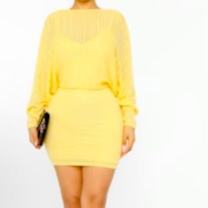 Springtime, yellow, lightweight dress